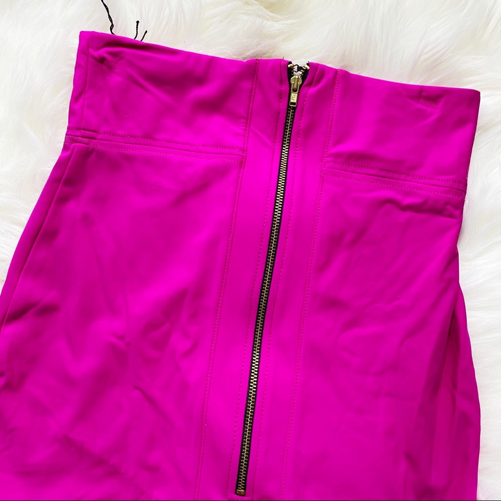 🌺NWT🌺Boulee Neon Pink Levi Mini Skirt - Picture 7 of 10